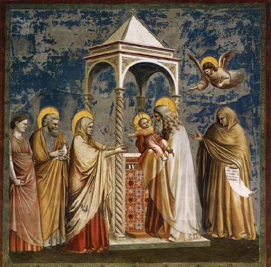 GIOTTO di Bondone Presentation of Christ at the Temple China oil painting art